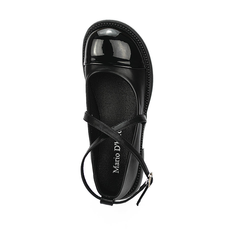 Mario D' Boro Women's Korean Flat Shoes LW 23755 Black/Beige C41