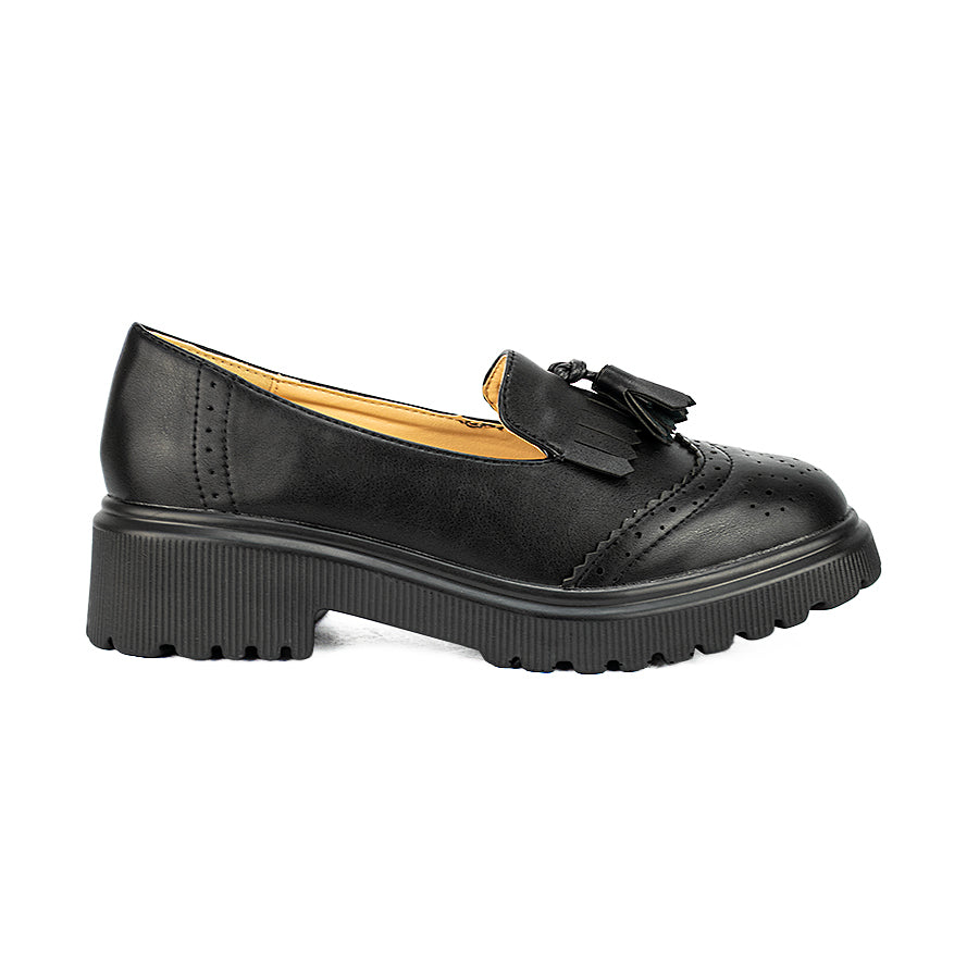 Mario D' Boro Women Korean Flat Shoes Lw 24013 Black C29