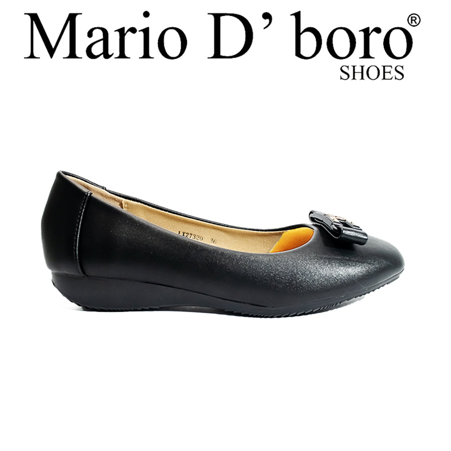 Mario D' Boro Women's SSHS Flats LX 27320 Black C54