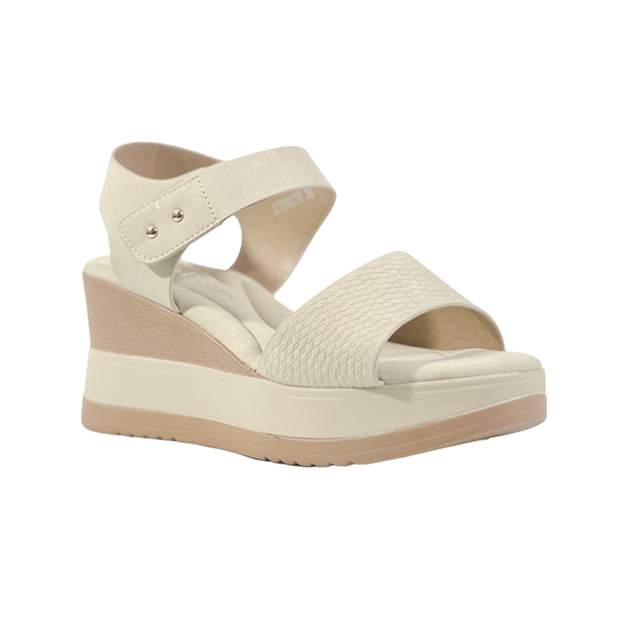 Mario D' Boro Women's Wedge Sandals LY 28236 Bone C67