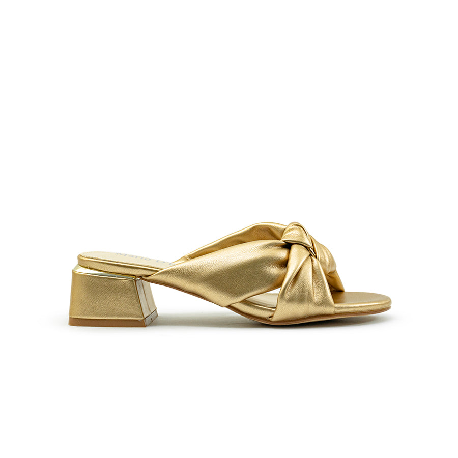 Mario D' boro Women's Heeled Sandals LY 29501 - Beige / Soft Gold C89