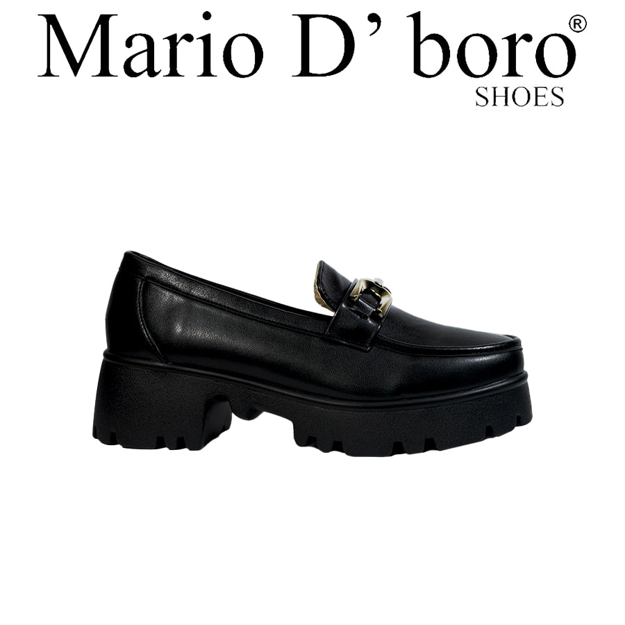 Mario D' Boro Women's Korean Flats LY 27849 Black C67