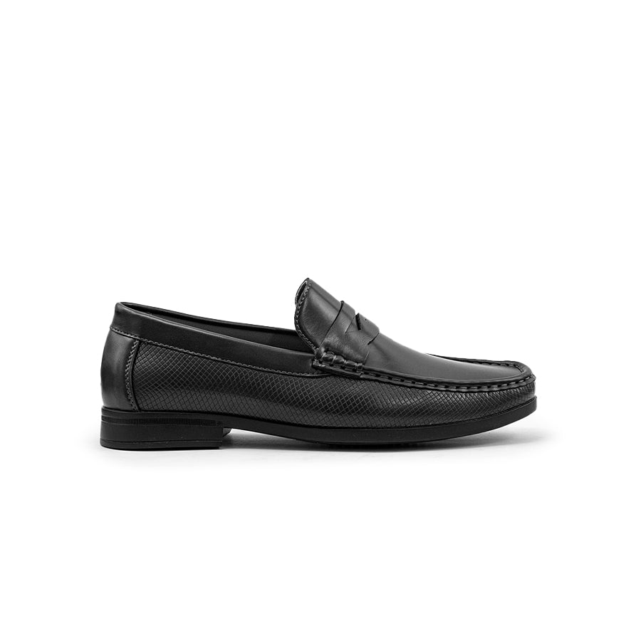 Mario D' Boro Men's Formal Slip On MY 26336 - Black / Dark Brown C85