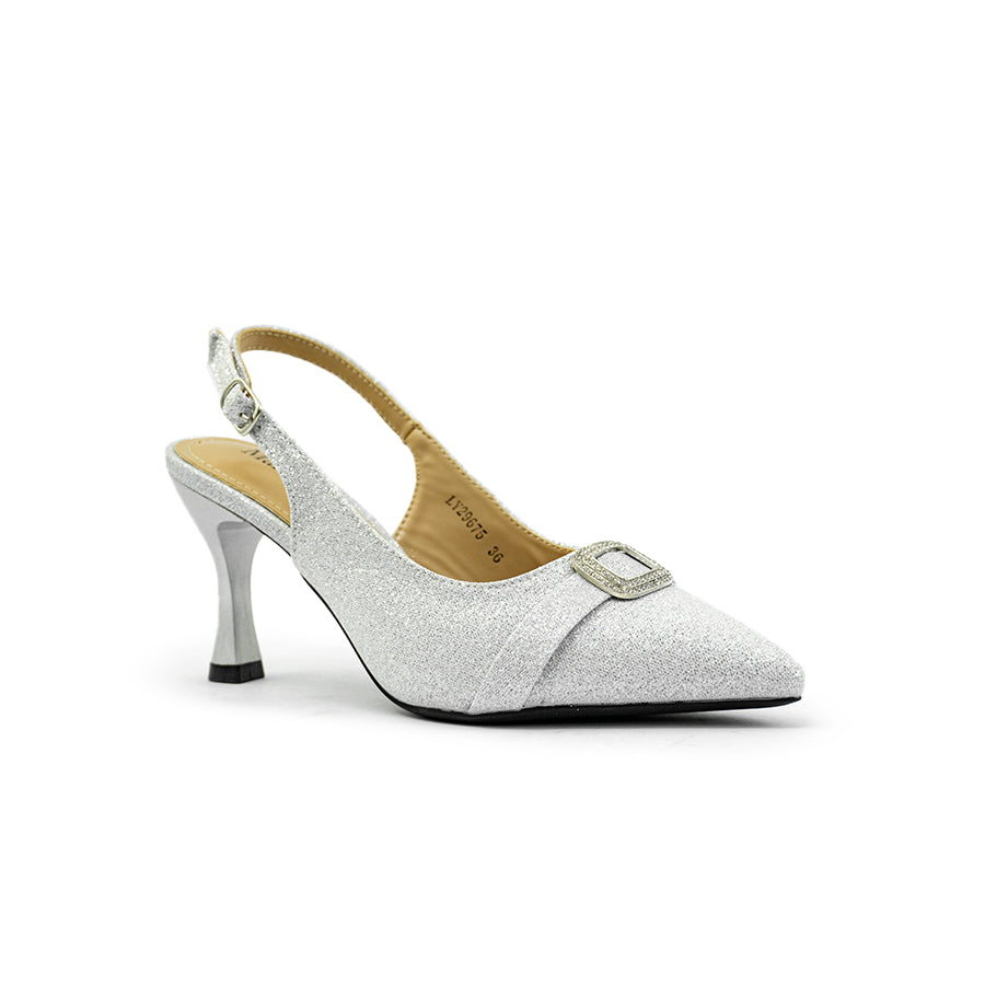 Mario D' boro Women's Evening Sandals LY 29675 Soft Silver C86