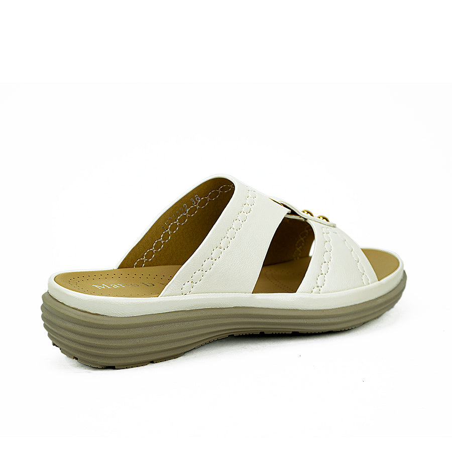 Mario D' Boro Women's Sandals Lv 22022 Off-White/Old Rose