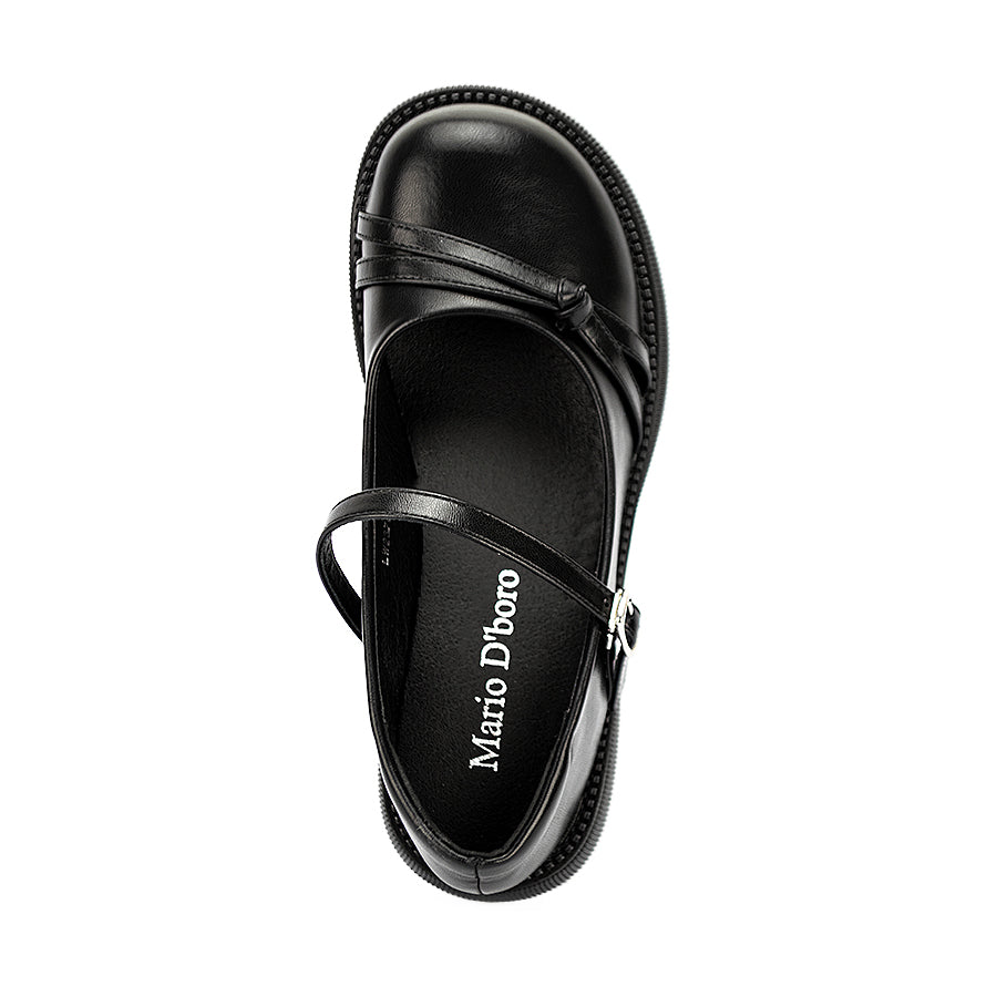 Mario D' Boro Women's Korean Flat Shoes Lw 23760 Black