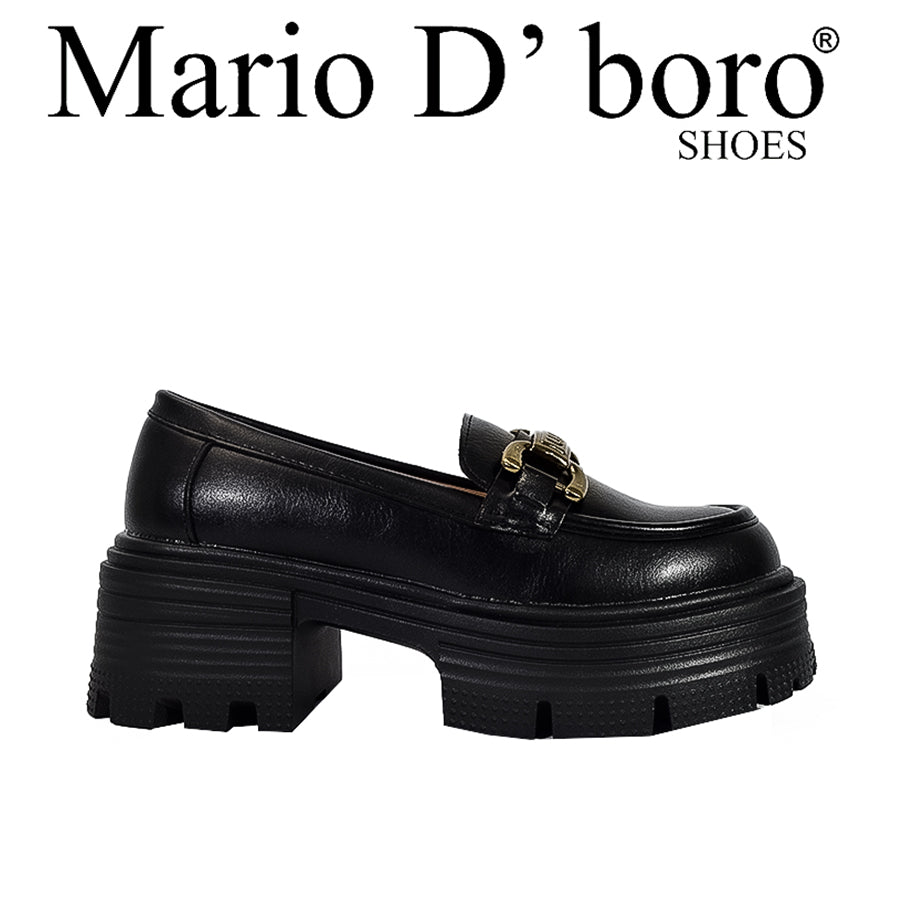 Mario D' Boro Women's Korean Flats LX 27133 Black C55 C59