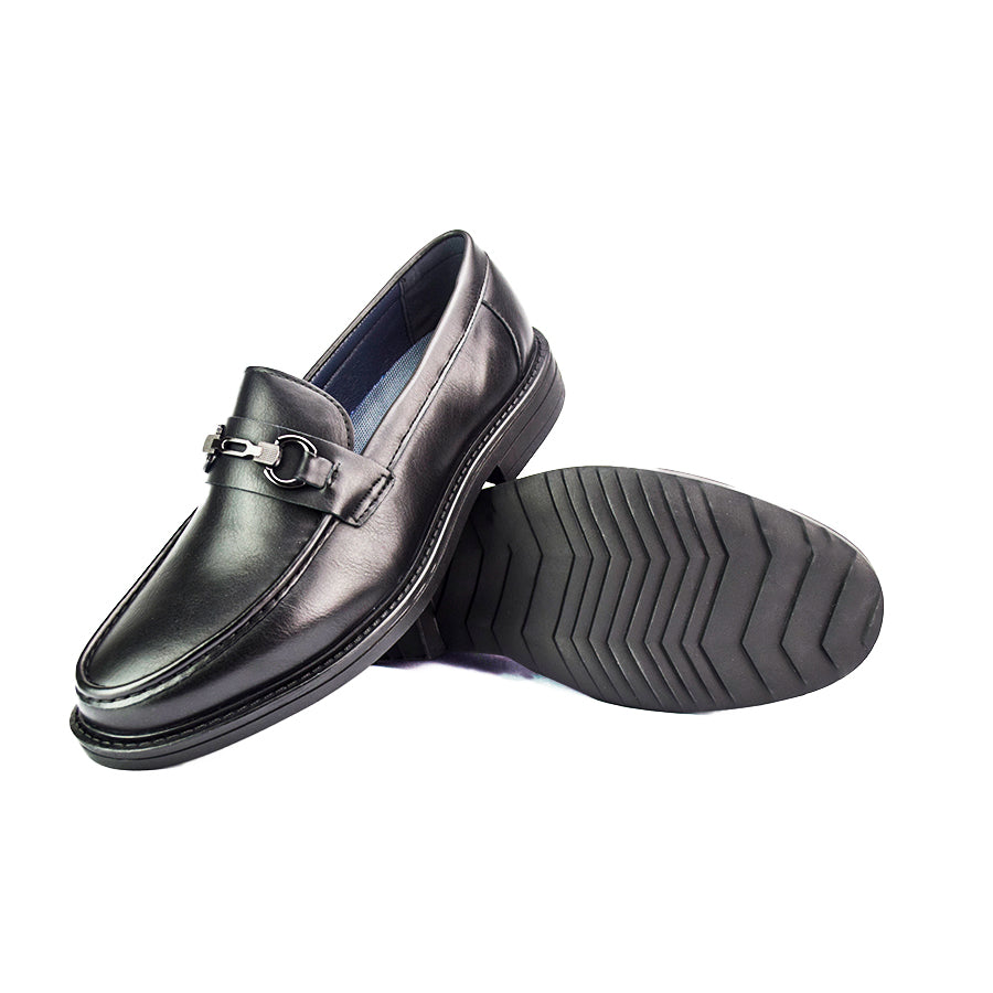 Mario D' Boro Men's Formal Slip On MX 24737 Black/ Dark Brown C47