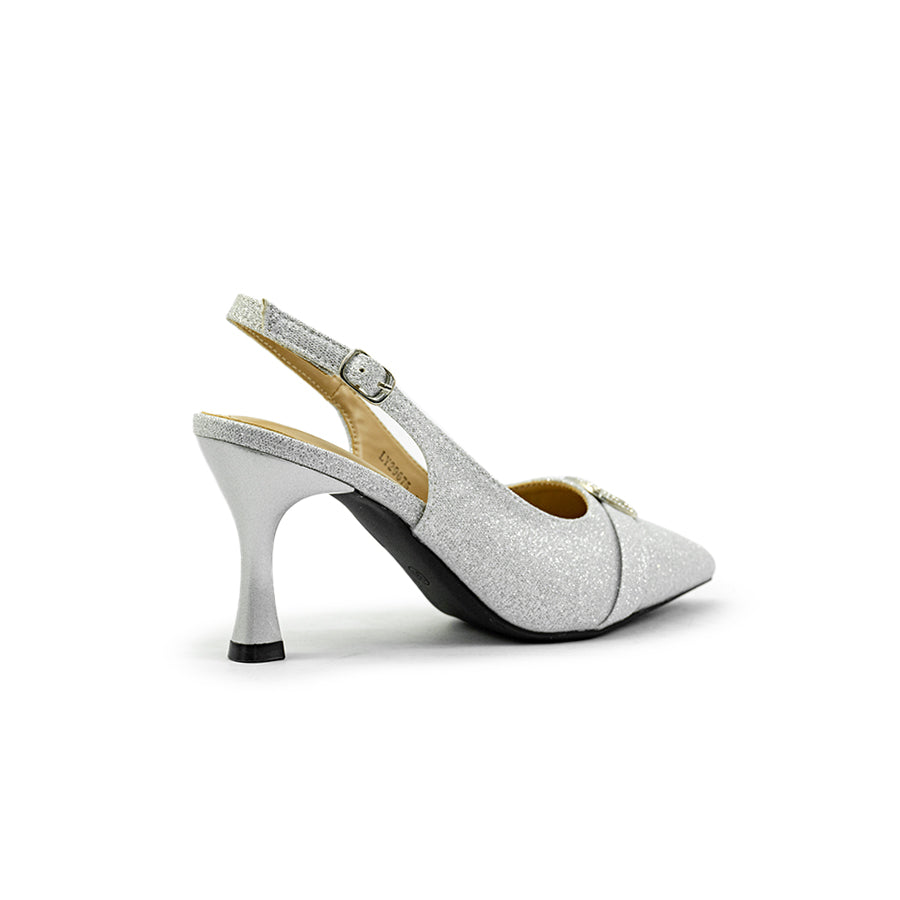 Mario D' boro Women's Evening Sandals LY 29675 Soft Silver C86