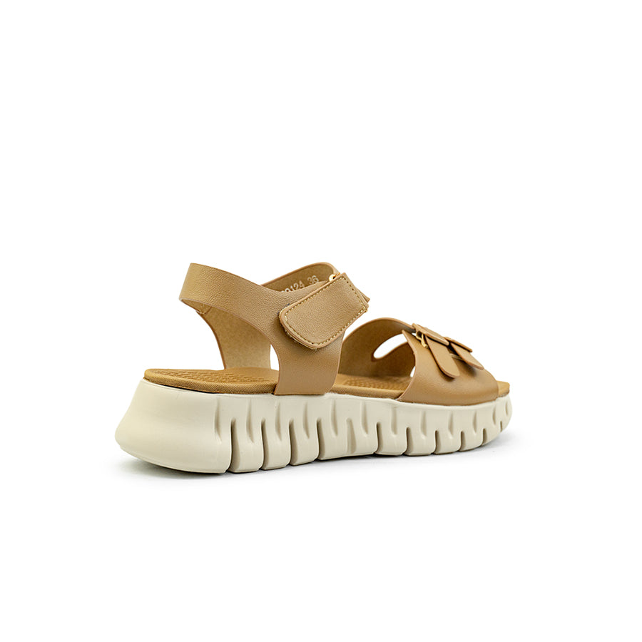 Mario D' Boro Women's Flat Sandals LY 29124 - Brown / Taupe C86