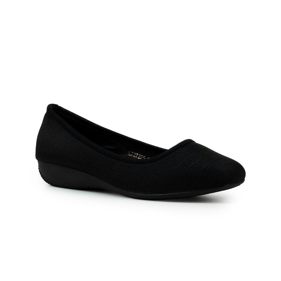 Mario D' boro LZ 27225 C102 Women's Classic Comfort Ballet Flats - Black / Gold