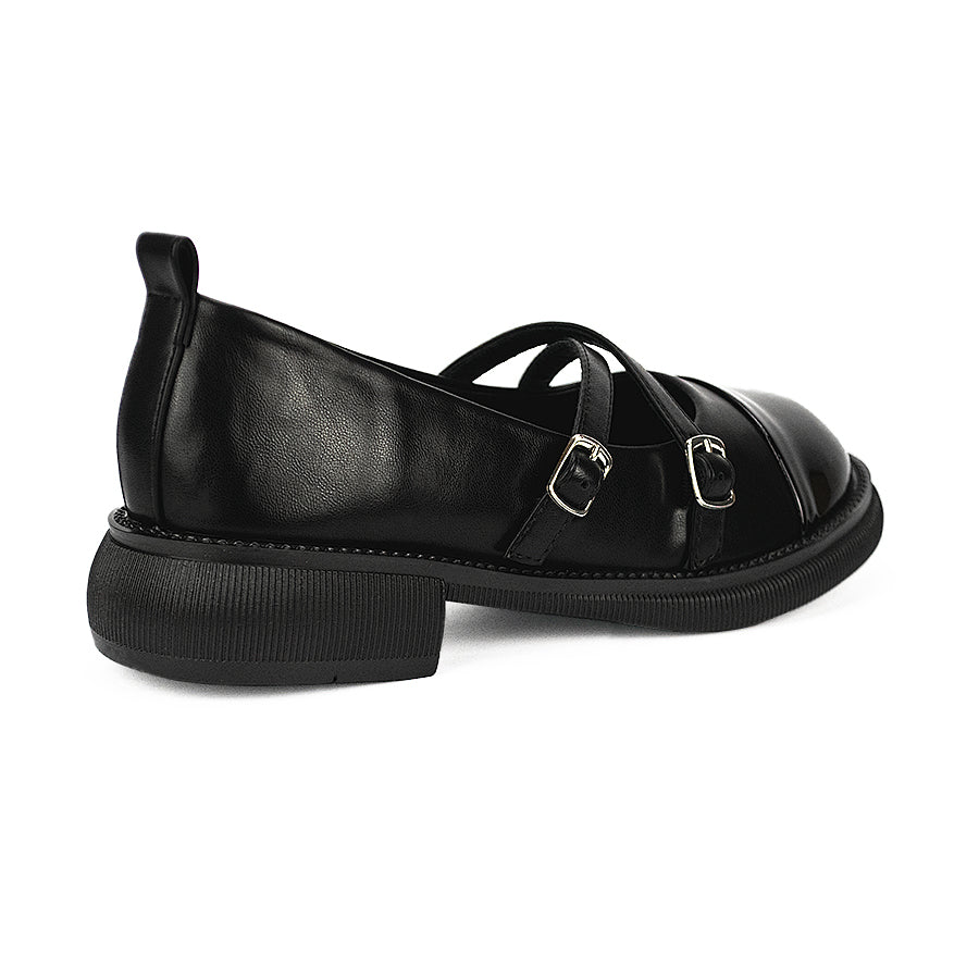 Mario D' Boro Women's Korean Flat Shoes LW 23753 Black/Taupe C41