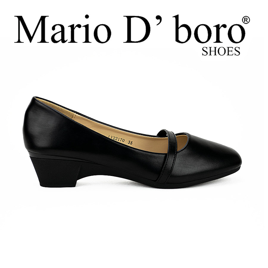 Mario D' Boro Women's Sshs Flat Lv 22170 Black