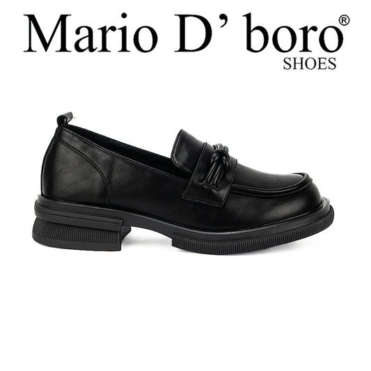 Mario D' Boro Women's Korean Flats LW 25285 Black C36