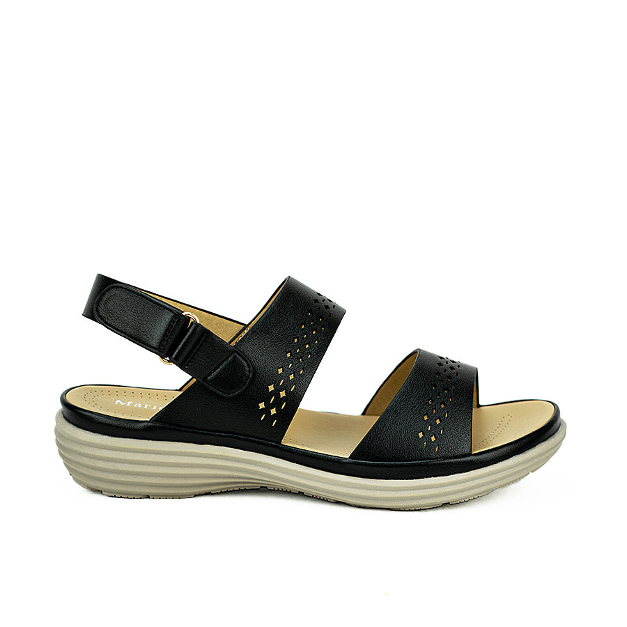 Mario D' Boro Women's Sandals Lv 22020 Black/Light Gray