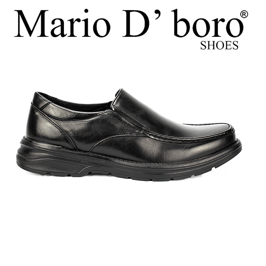 Mario D' Boro Men's Formal Shoes Slip On Mw 23080 Black C27