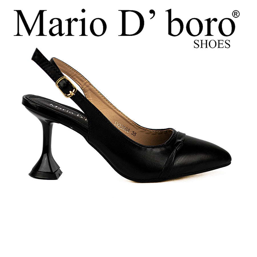 Mario D' Boro Women's Heeled Sandals Lw 22598 Beige/Black