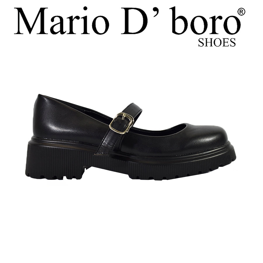 Mario D' Boro Women's Korean Flats LX 26187 Black C56
