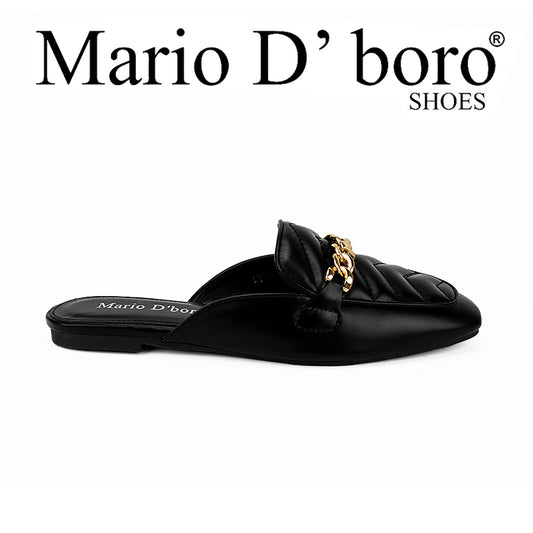 Mario D' Boro Women's Mules Lv 015 Beige/Black