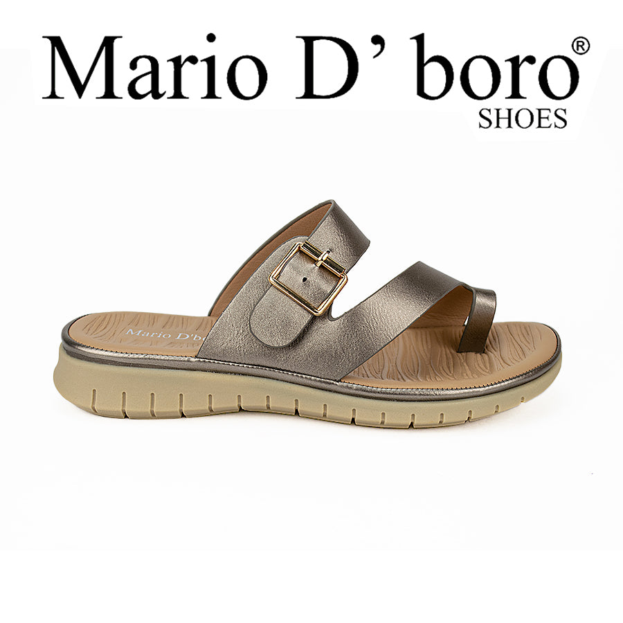 Mario D' Boro Women's Sandals Lv 018 Black/Gunmetal