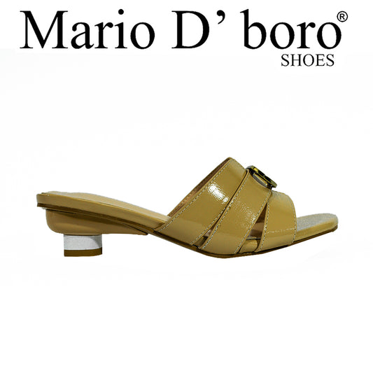 Mario D' Boro Women's Heeled Sandals LX 27510 Beige/Light Gray C58