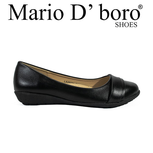 Mario D' Boro Women's SSHS Flats LX 26724 Black C54