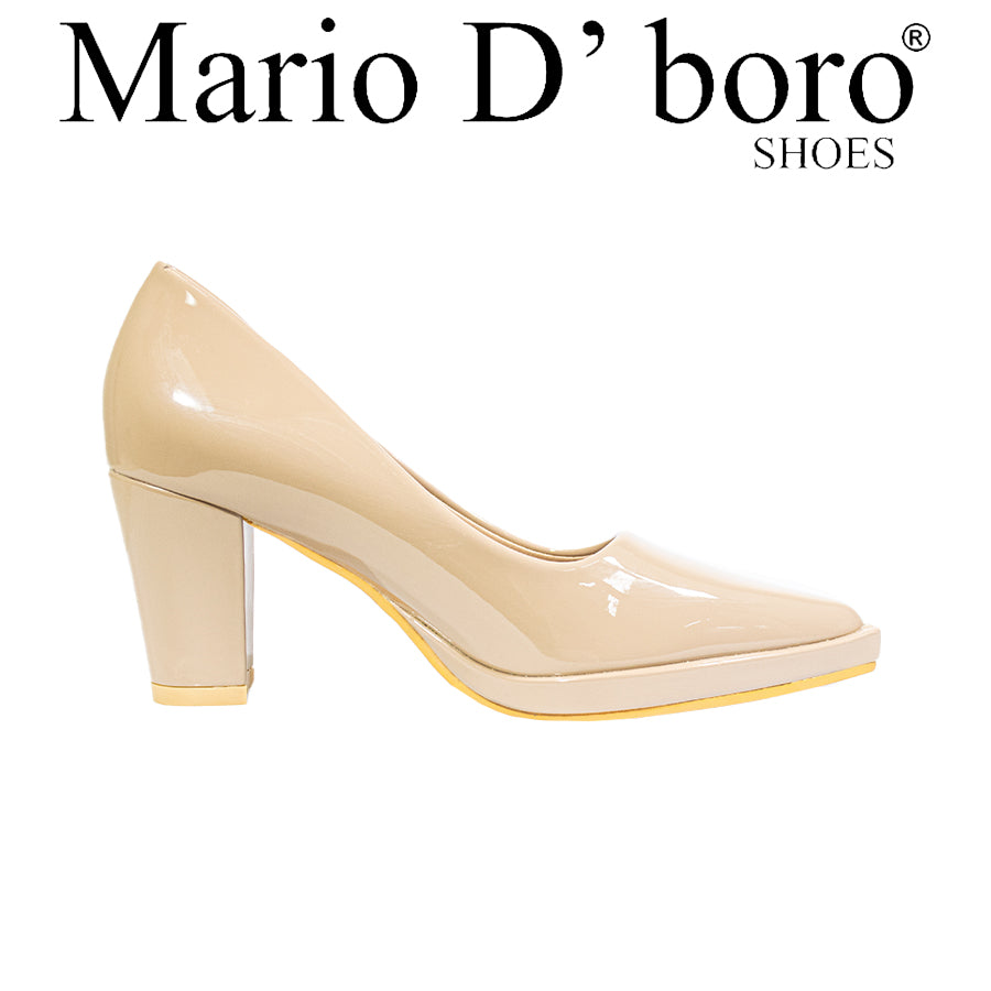 Mario D' Boro Women's Office Pumps LY 26843 Black/Taupe C67