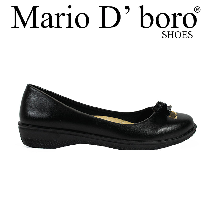 Mario D' Boro Women's SSHS Flats LX 26717 Black C54