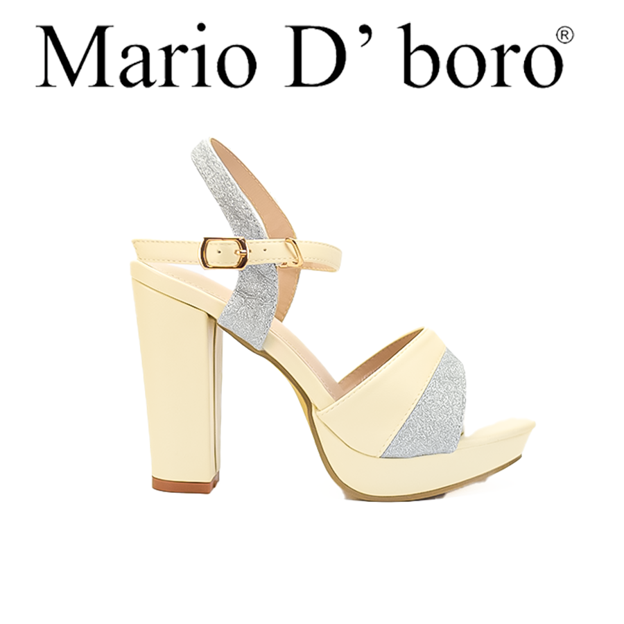 Mario D' Boro Women's Heeled Sandals LX 27031 Beige/Off White C51