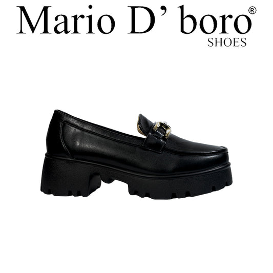 Mario D' Boro Women's Korean Flats LY 27849 Black C67