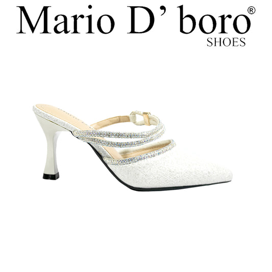 Mario D' Boro Women's Evening Sandals LY 28297 Off White C67