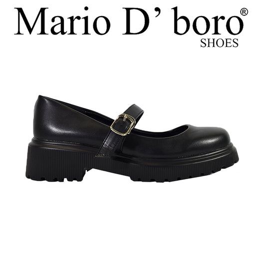 Mario D' Boro Women's Korean Flats LX 26187 Black C56