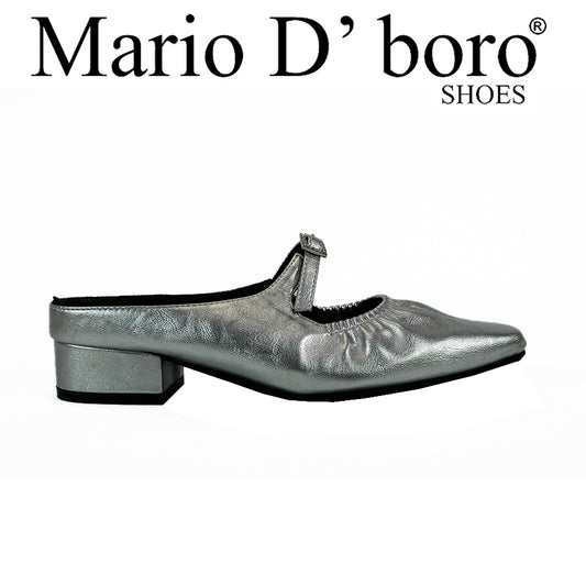 Mario D' Boro Women's Mules LX 27565 Silver C58