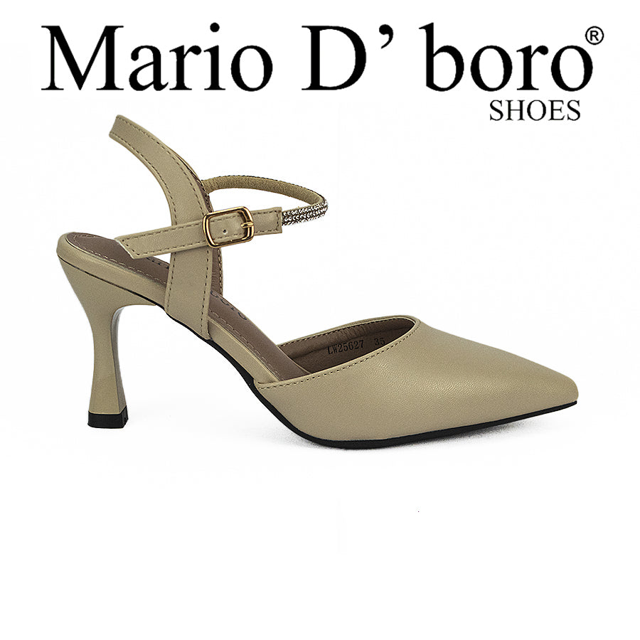 Mario D' Boro Women's Heeled Sandals LW 25627 Beige/Taupe C41