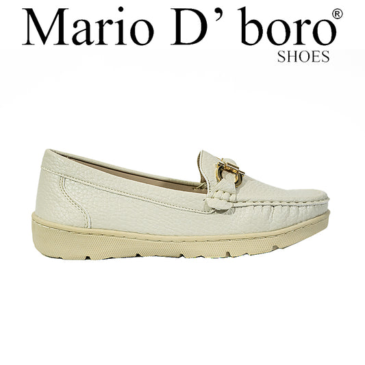 Mario D' Boro Women's Loafers LY 27812 Black/Bone C65