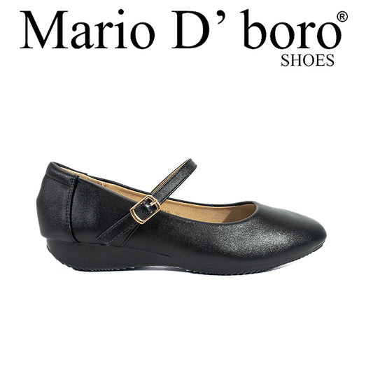 Mario D' Boro Women's SSHS Flats LX 27313 Black C54