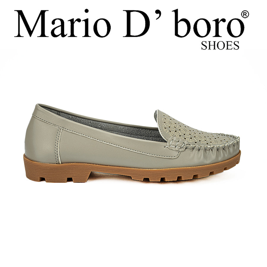 Mario D' Boro Women's Flat Shoes Lw 22008 Black/Gray