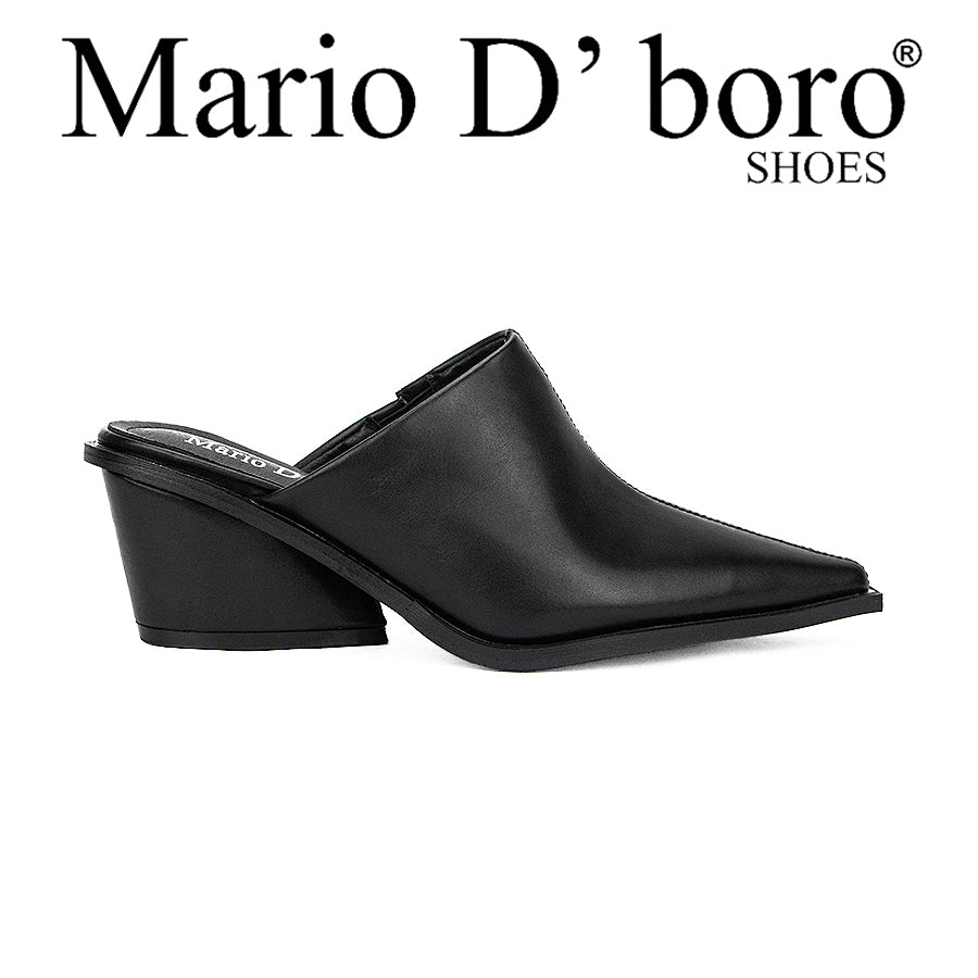 Mario D' Boro Women's Mules Lw 23987 Black/Beige/Bone C37