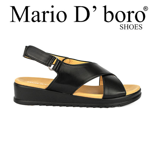 Mario D' Boro Women's Sandals Lw 23927 Black/Dark Brown C33