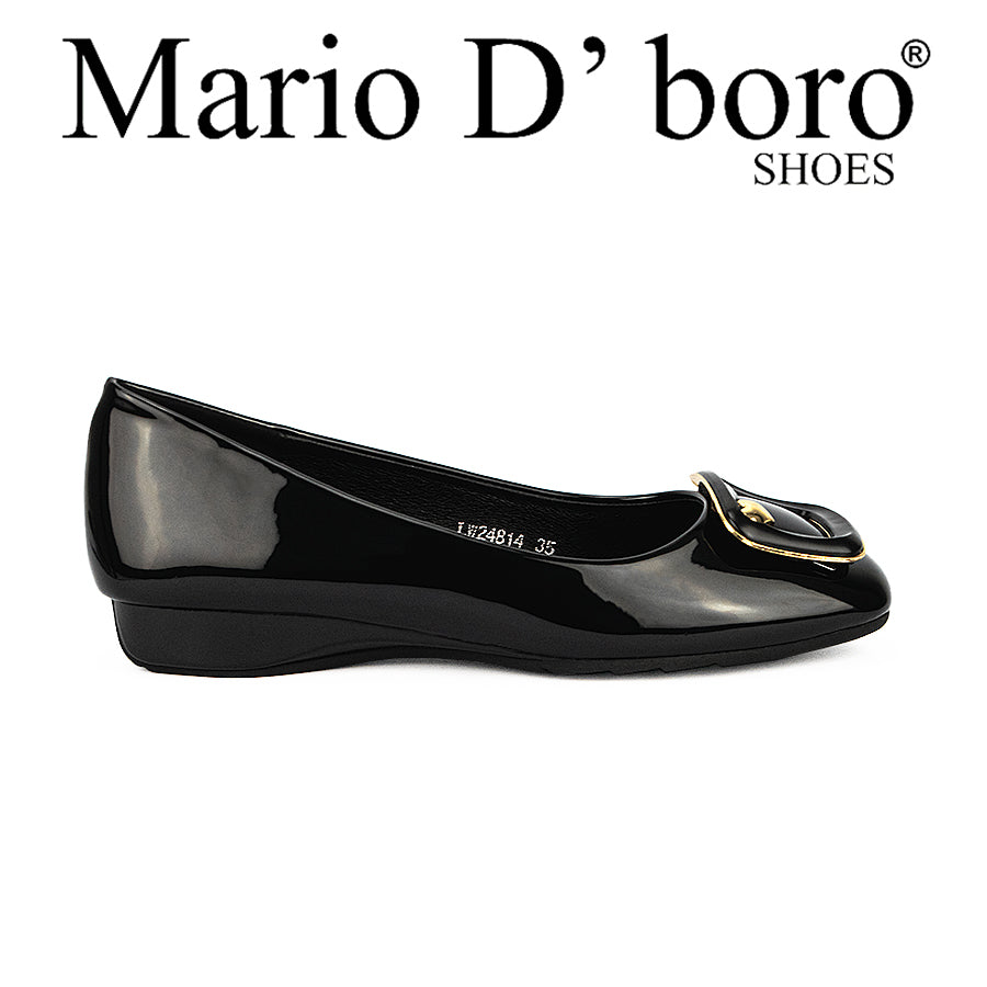 Mario D' Boro Women's Flat Shoes LW 24814 Black/Taupe C33