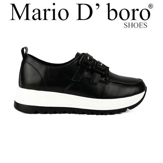 Mario D' Boro Women's Oxford Lw 26480 Black/Tan C46