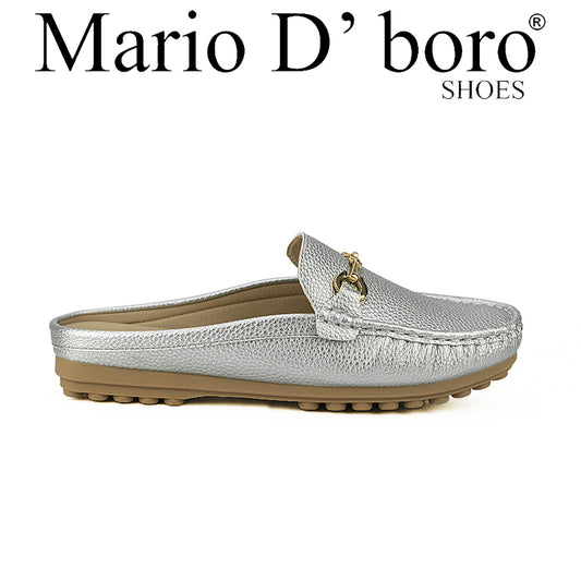 Mario D' Boro Women's Mules Lw 26097 Black/Silver C46