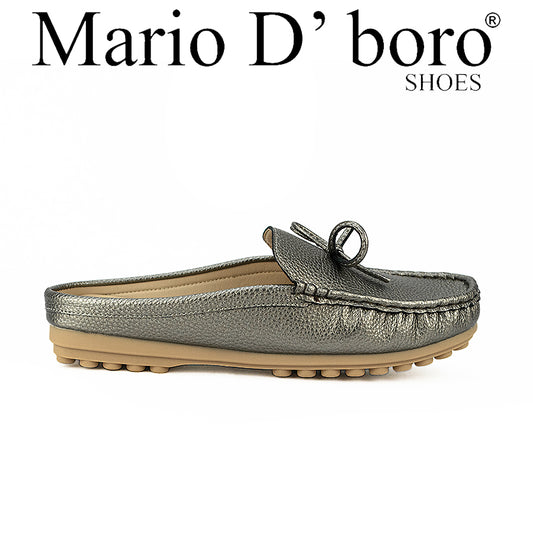 Mario D' Boro Women's Mules Lw 26098 Navy Blue/Pewter C46