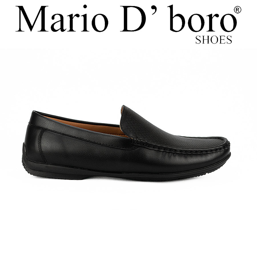 Mario D' Boro Men's Casual Loafers Mw 23976 Black/Tan C45