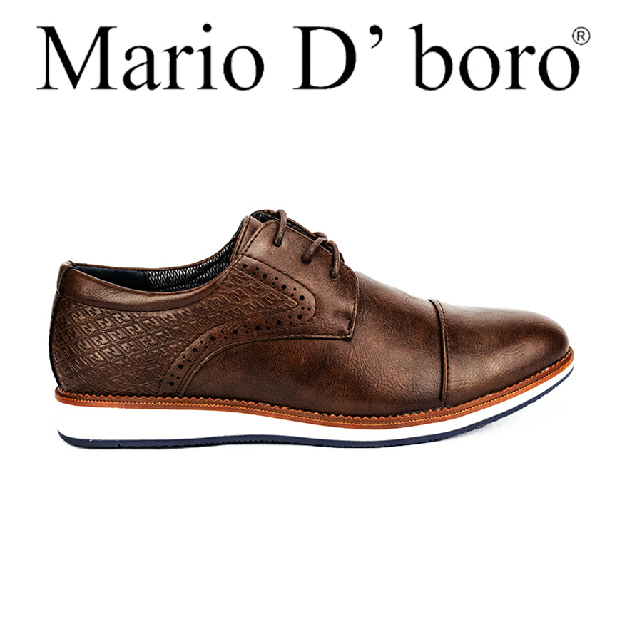 Mario D' Boro Men's Casual Sneakers Mw 24214 Dark Brown/Black C43-C45