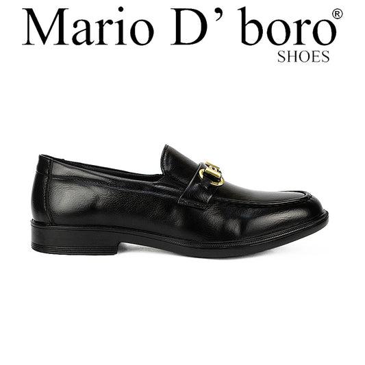 Mario D' Boro Men's Formal Slip On Mw 24312 Black/Dark Brown C45