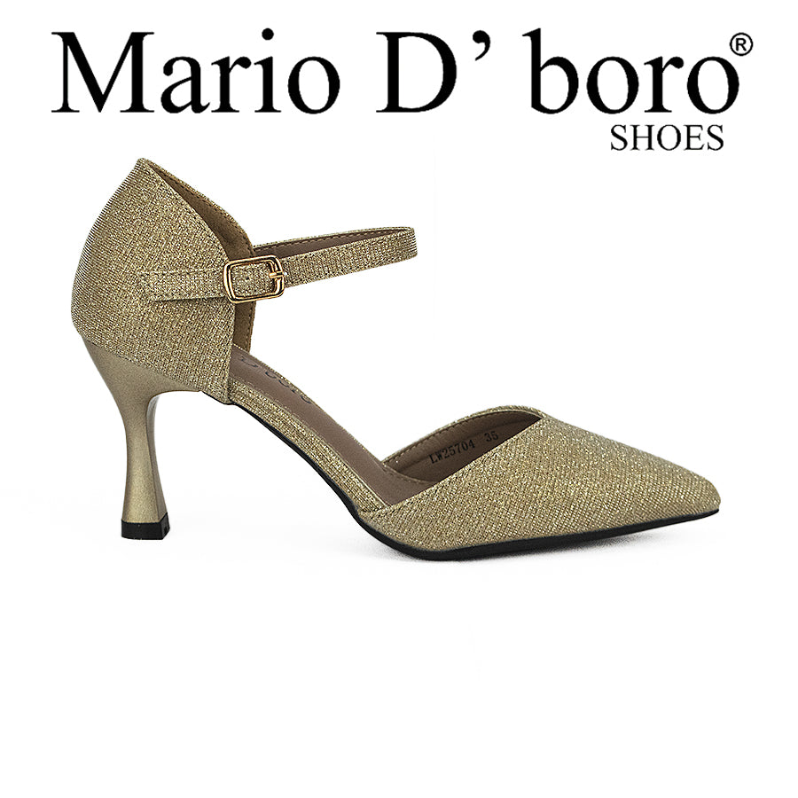Mario D' Boro Women's Evening Sandals LW 25704 Gold/Silver C41