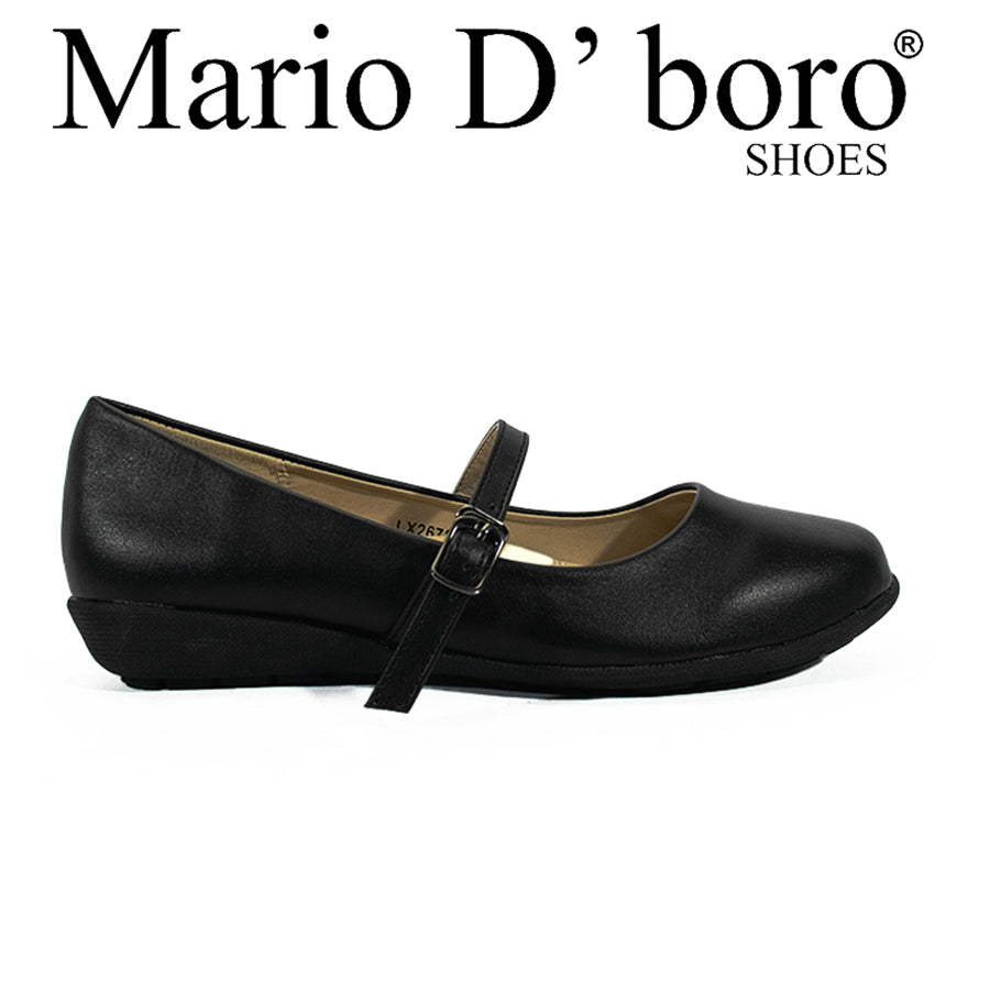 Mario D' Boro Women's SSHS Flats LX 26726 Black C54