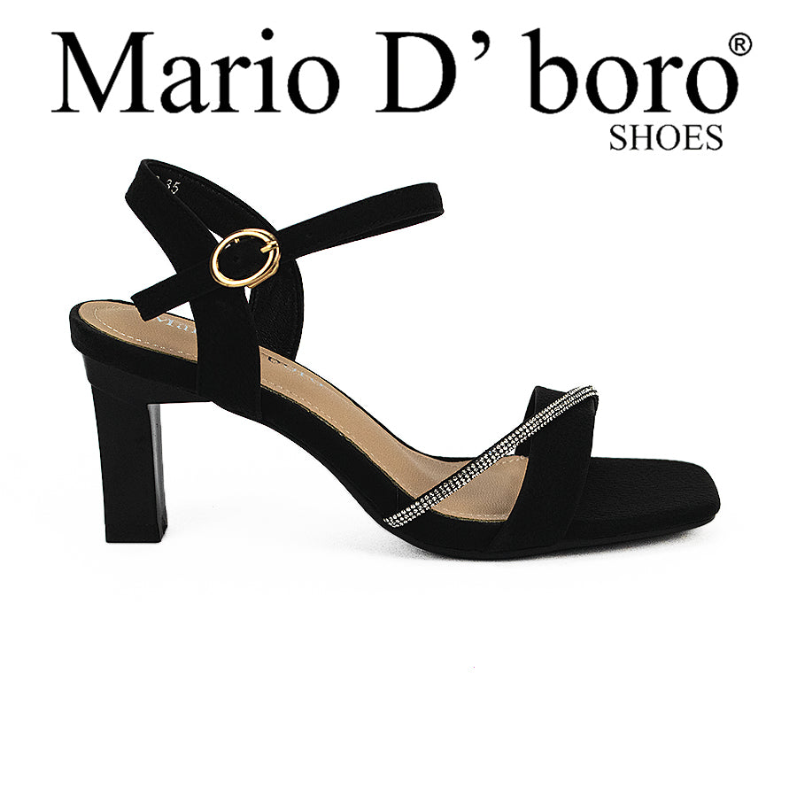 Mario D' Boro Women's Heeled Sandals LW 24350 Black/Beige C41 - C51