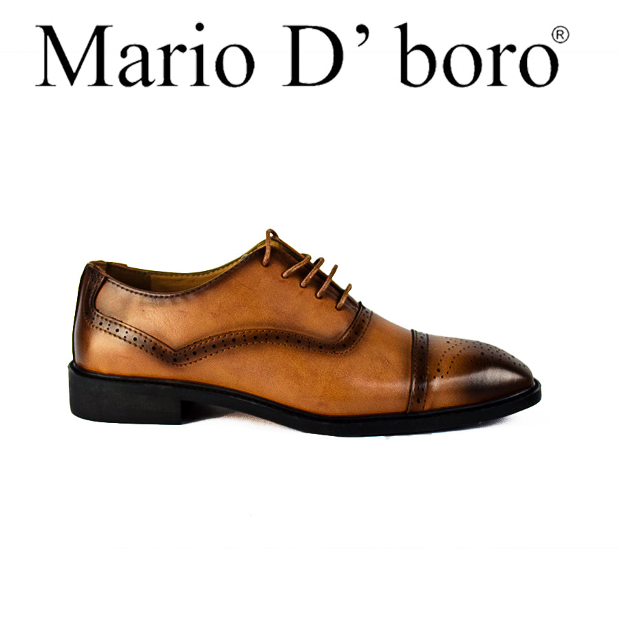 Mario D' Boro Men's Formal with Lace MX 24707 Black/Tan C50